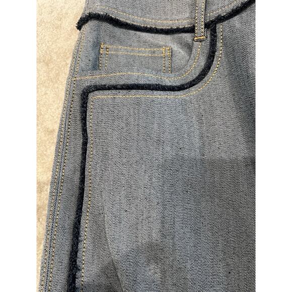 Cinq A Sept “Sallie” Seamed Cropped Denim Pants Jeans Size 8 30x26 - Picture 5 of 11